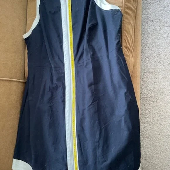 Limited Navy/White Sleeveless Front Zipper Dress Women’s 18W NWOT - Picture 11 of 13